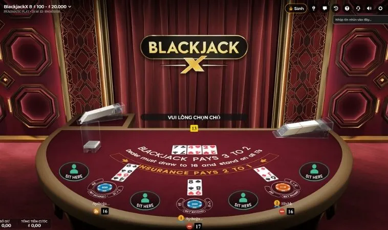 Hướng Dẫn Chơi Blackjack Tại K9WIN: Chi Tiết Và Hiệu Quả 2 Giao diện chơi Blackjack tại K9WIN